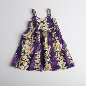 Floral Purple Kids Casual Dress